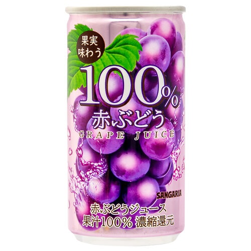 100%赤ぶどうジュース190g30本
