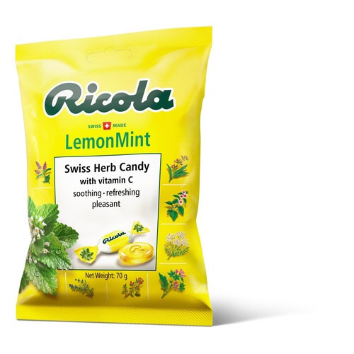リコラレモンミントハーブキャンディー70g12個