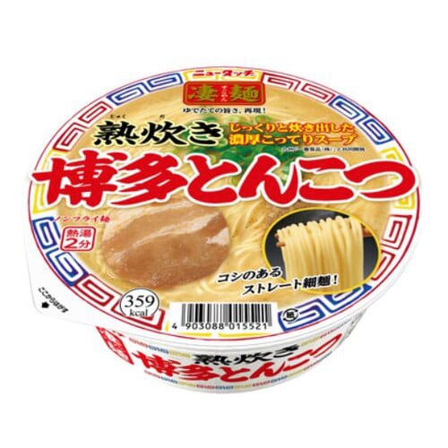ニュータッチ凄麺熟炊き博多とんこつ110g12個