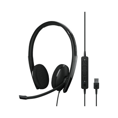 両耳USBヘッドセット コールコントロール機能付