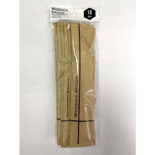 単袋入り木製スプーン16cm 10本入り