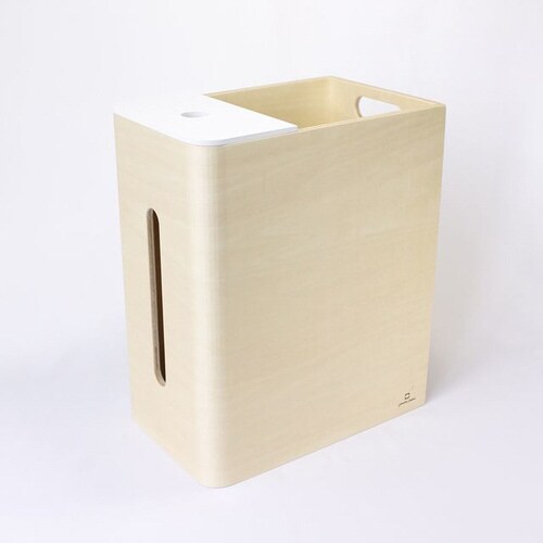 ティッシュケース&ダストボックス ホワイト