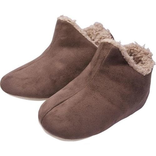 極暖 足が包まれるスリッパ L