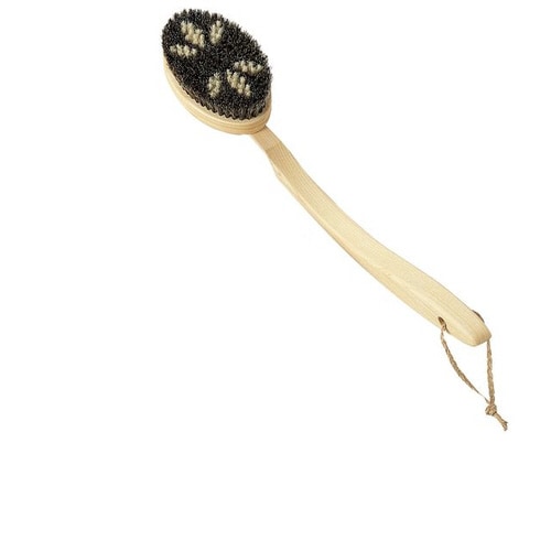 Bath ボディブラシ 曲柄 (馬毛)