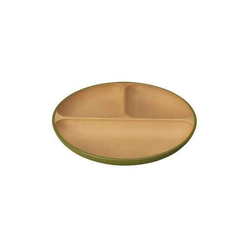 アースカラー 抗菌ランチプレート オリーブ