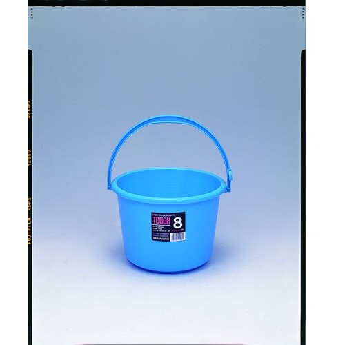 ニュータフバケツ 広口8型 ブルー