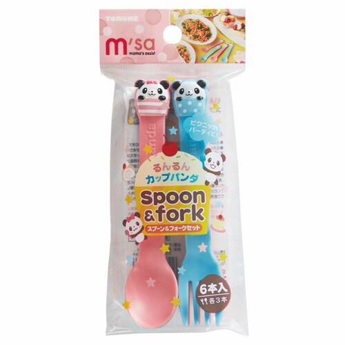 るんるんカップパンダ スプーン&フォークセット