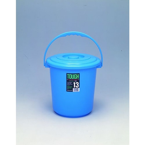 ニュータフバケツ 13型蓋 ブルー