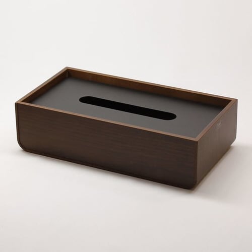 U ティッシュケース ブラック