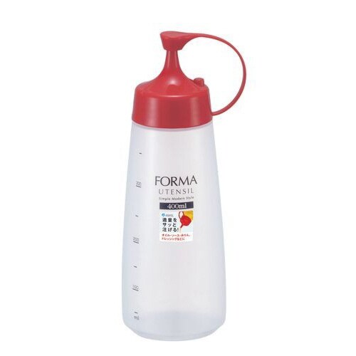 フォルマ 調味料ボトル 細口(大) レッド