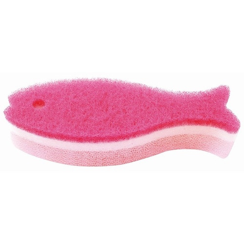 おさかなスポンジ ロング ディープピンク