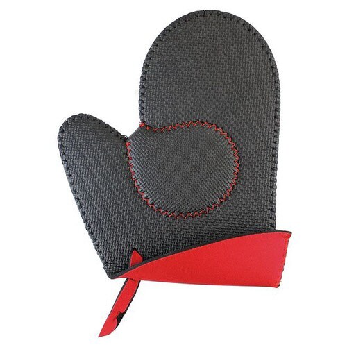 すべらずつかめるラバーミトン レッド