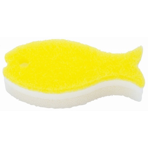 おさかなスポンジ ライトイエロー