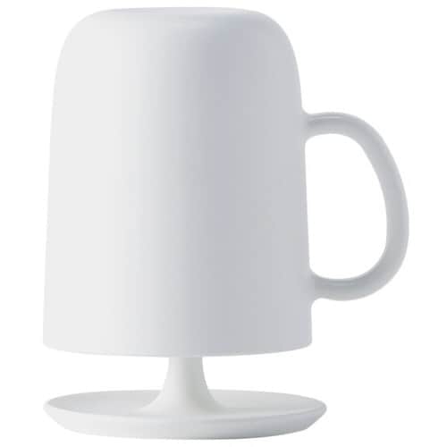 コップ取っ手付き スタンドセット ホワイト