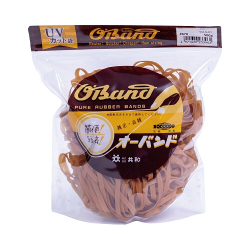 オーバンド 500g透明袋 #670 アメ