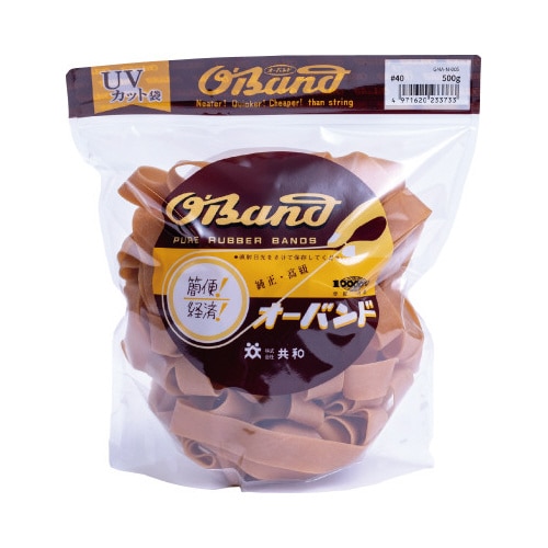 オーバンド 500g透明袋 #40 アメ