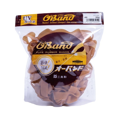 オーバンド 500g透明袋 #80 アメ