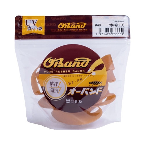 オーバンド 50g透明袋 #40 アメ 7本