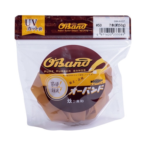 オーバンド 50g透明袋 #50 アメ 7本