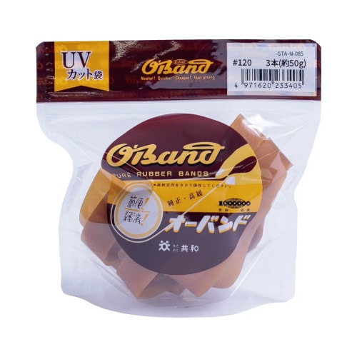 オーバンド 50g透明袋 #120 アメ 3本