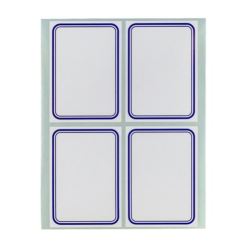 スチックタック徳用ラベル(青−大)136枚