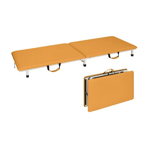 付添ポータブルベッド(55×180)オレンジ