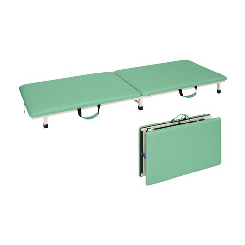 付添ポータブルベッド(55×180×17Lグリーン