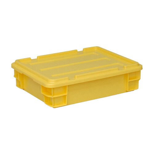 ポリコンテナー(蓋付)PT−14 イエロー