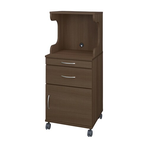 床頭台(ミドルタイプ)ミディアムウォールナット