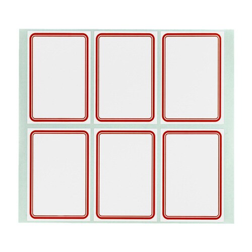 スチックタック徳用ラベル(赤−中)180枚