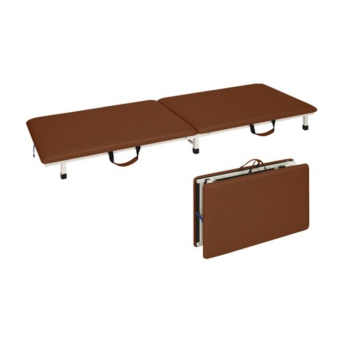 付添ポータブルベッド(55×180×17Lブラウン