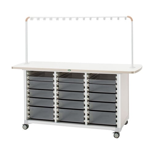 作業台(WT−1506B)ピンク/透明