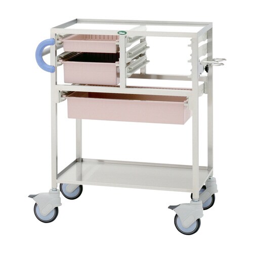 麻酔カート C34−T2010M01B(ブルー/P