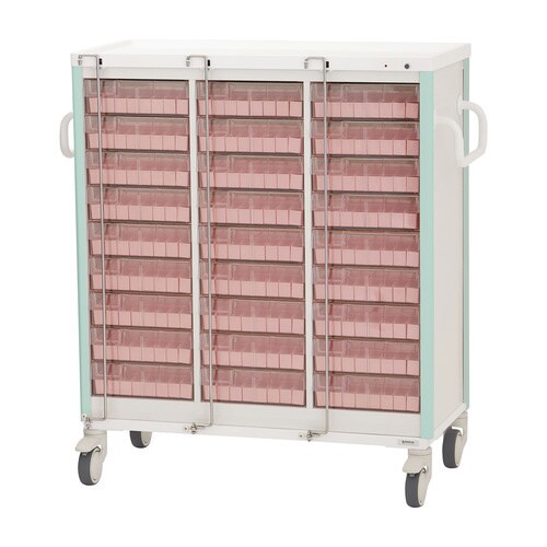 与薬カート(1Week・27床用)グリーン