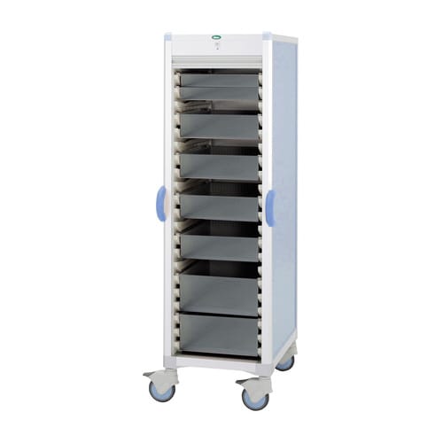 材料搬送カートC46−AS10207B(ブルー/S