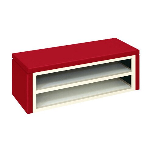 下駄箱ベンチ(01)(W90)レッド
