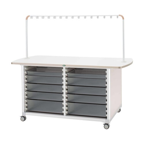 作業台(WT−1803B)ピンク/透明