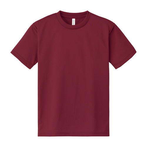 ドライTシャツ(4L)バーガンディ
