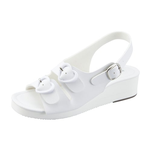 ハート2バックルサンダル ホワイトLL