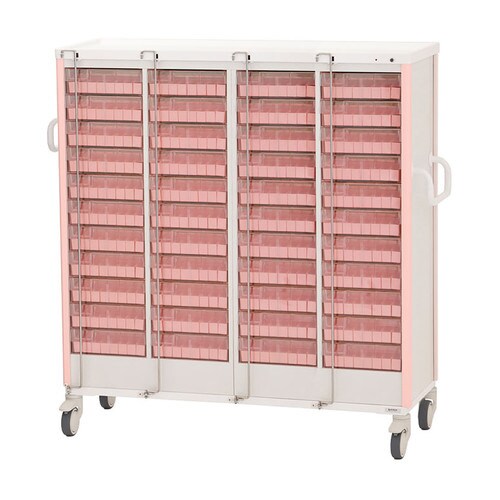 与薬カート(1Week・44床用)ピンク