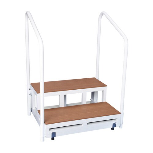 バリアフリー踏台(2段・手すり2本)F2−2TD