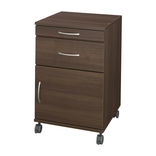 床頭台(ロータイプ)ミディアムウォールナット