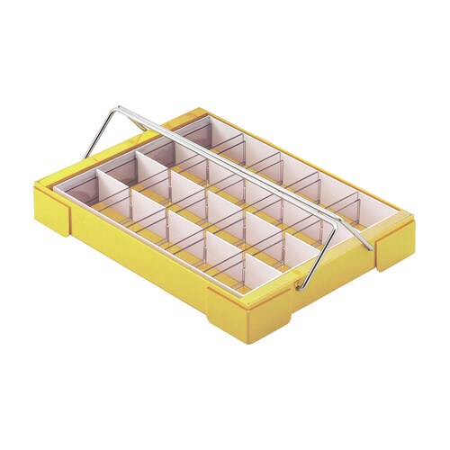 カラー散薬トレー(20人用)取手付(イエロー)