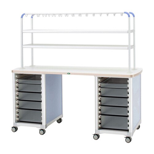 作業台(WT−1805B)ブルー/透明