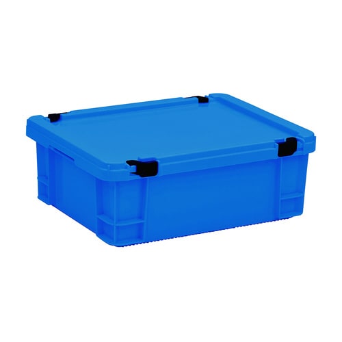 ポリコンテナー(ロック蓋付)PT−21 ブルー