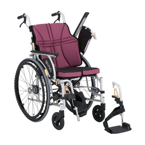 自走式車いすウルトラ(420mm)ワイン