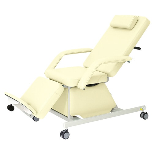 電動治療チェア(キャスター付) クリーム