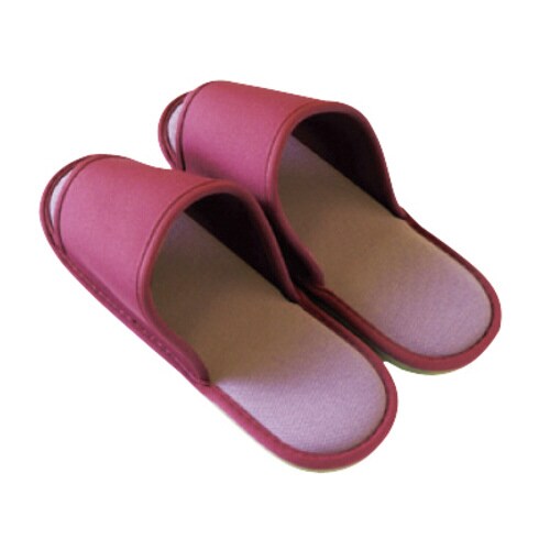 殺菌ディスペンサー用スリッパ ワインレッド 10足