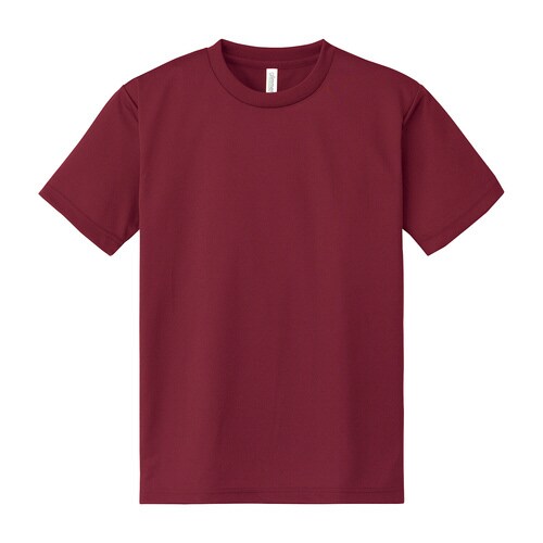 ドライTシャツ(S)バーガンディ
