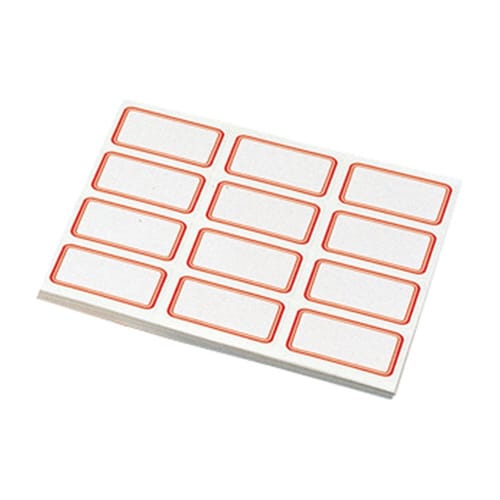 スチックタック徳用ラベル 赤ー小(324枚)